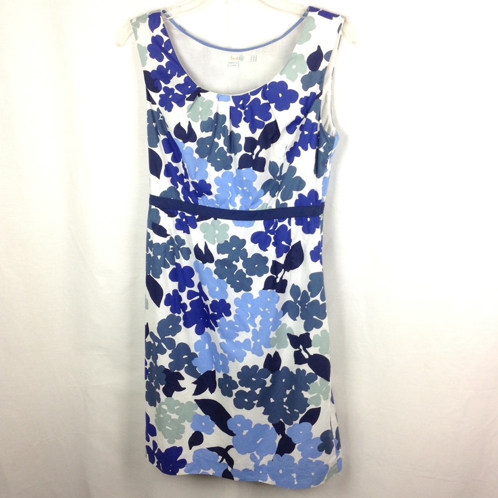 Boden Dress 4P Lined Side Zipper Mini Ribbon Waist